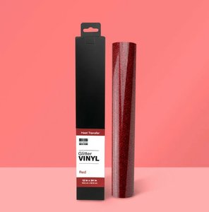 Vinilo textil estirable First Edition 30,5x48 cm Glitter Red