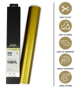 Vinilo adhesivo First Edition 14x122 cm Gloss Finish Gold