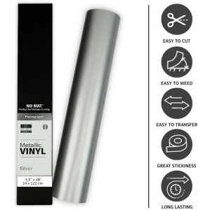 Vinilo adhesivo First Edition 14x122 cm Gloss Finish Silver