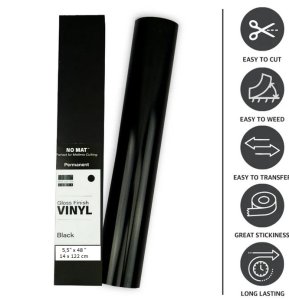 Vinilo adhesivo First Edition 14x122 cm Gloss Finish Black