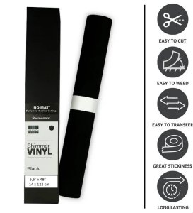 Vinilo adhesivo First Edition 14x122 cm Shimmer Black