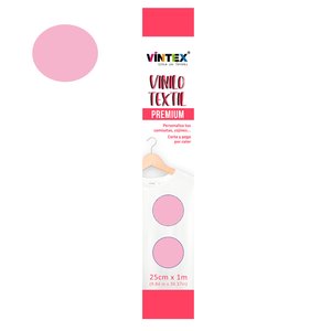 Vinilo textil Premium Vintex planchado rápido Rosa Bebé