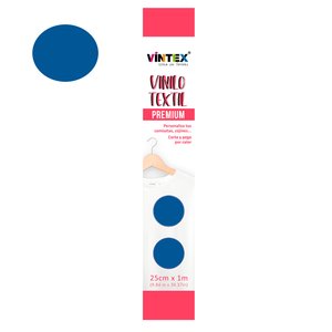 Vinilo textil Premium Vintex planchado rápido Azul Royal