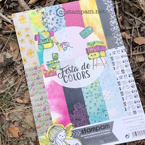 Bloc de papel A4 Stampam Fiesta De Colores