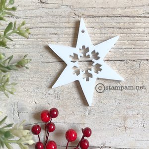 Figura de metacrilato blanco Stampam Estrella