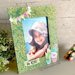 Marco de fotos Stampam photo frame 10x15 VERDE PISTACHO