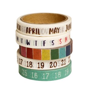 Set washi tapes Calendar Late Afternoon by Amy Tangerine