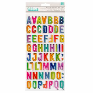Alfabeto de chipboard Color Study de Vicki Boutin