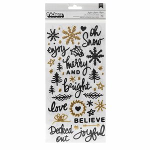 Pegatinas puffy frases 6x12" Evergreen and Holly de Vicki Boutin