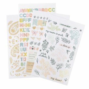 Libreto de pegatinas Gingham Garden de Crate Paper