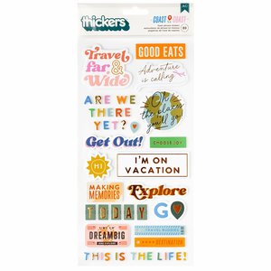 Frases Thickers Coast to coast de American Crafts