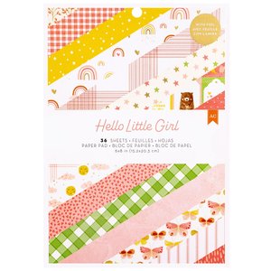 Pad 6&quot;x8&quot; Hello Little Girl de American Crafts
