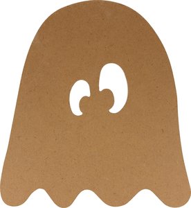 Silueta de madera Halloween 25 cm Fantasma