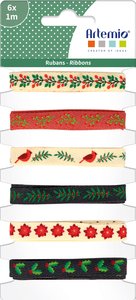 Set de cintas de tela Artemio Merry Christmas