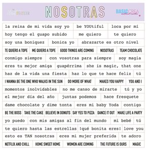 Pegatinas de frases Nosotras de The Mint Feather