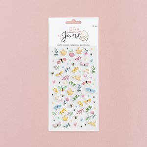Pegatinas Puffy Siempre Jane de Sami Garra - Mariposas y flores
