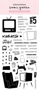 Sellos acrílicos Series TV Seriefilia Básicos de Sami Garra