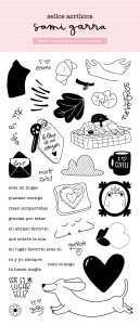 Sellos acrílicos Amor de Postal Básicos de Sami Garra