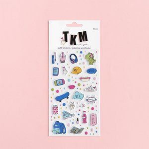 Pegatinas Puffy de ilustraciones TKM de Sami Garra