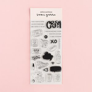 Sello acrílico Frases e ilustraciones TKM de Sami Garra
