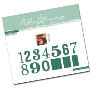 Troquel Números Making Memories de Alberto Juárez