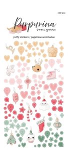 Pegatinas puffy básicas Purpurina de Sami Garra