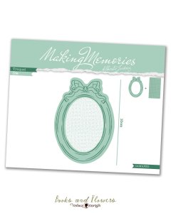 Troquel Book Camafeo Books and Flowers de Vintage Odyssey