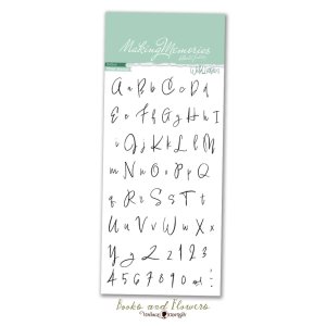 Sello Alfabeto Books and Flowers de Vintage Odyssey