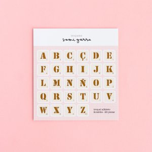 Troquel Alfabeto Scrabble Sobremesa de Sami Garra