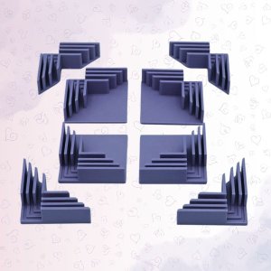 Juego 8 cantoneras para cartonaje 1,5mm, 2mm y 3mm de Bellaluna