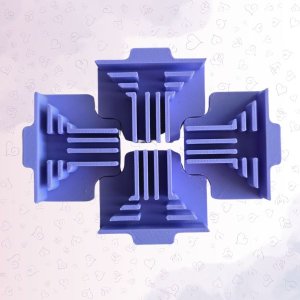 Juego 4 cantoneras interiores para cartonaje 1,5mm, 2mm y 3mm de Bellaluna