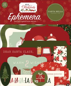 Die Cuts Carta Bella Hello Christmas