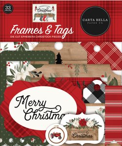 Die Cuts Frames & Tags Carta Bella Farmhouse Christmas