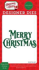 Troqueles Carta Bella Christmas Cheer Vintage Merry