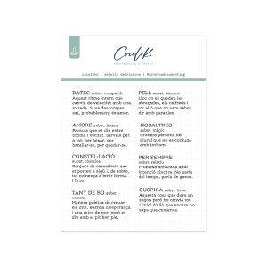 Sello definiciones Romanticas CATALÁN Ojalá Siempre de Cocoloko