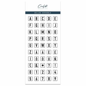 Set de sellos Scrabble Pasatiempos de Cocoloko