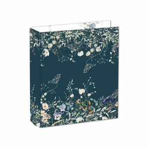 Álbum 9"x12" con 4 Anillas - Flores de Otoño Pasatiempos de Cocoloko