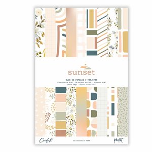 Pad 6&quot;x8&quot; Tarjetas Sunset Castellano