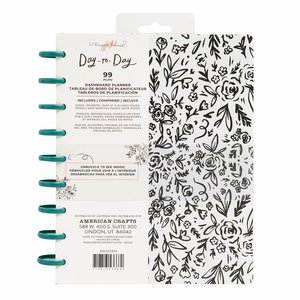Planner de discos Maggie Holmes Day to day Black and White Floral