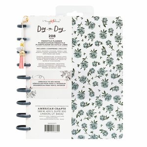 Planner de discos Maggie Holmes Day to day Blue Floral Gold Foil