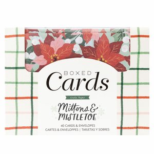 Cartas y sobres Mittens and Mistletoe de Crate Paper