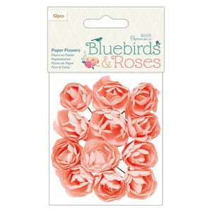 Rosas de papel Docrafts Bluebirds & Roses