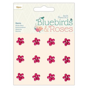 Gemas adhesivas Docrafts Bluebirds & Roses