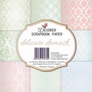 Pad 6x6&quot; Decorer 24 papeles Delicate damask