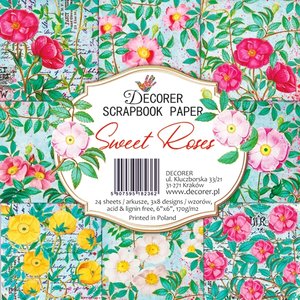 Pad 6x6&quot; Decorer 24 papeles Sweet roses