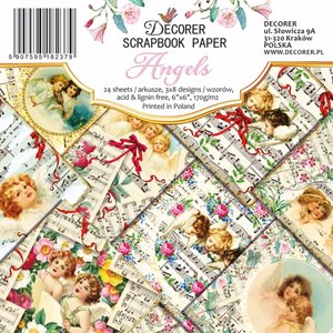 Pad 6x6&quot; Decorer 24 papeles Angels