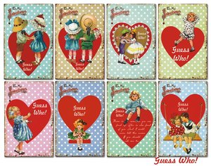 Mini Pad tamaño tarjetas 24 pcs 7x10,6 cm Decorer Guess Who