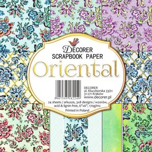 Pad 6x6&quot; Decorer 24 papeles Oriental