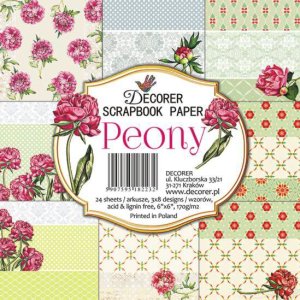 Pad 6x6" Decorer 24 papeles PEONY