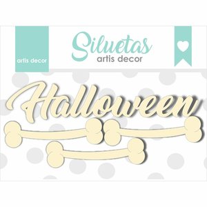 Chipboard Artis Decor halloween y huesos